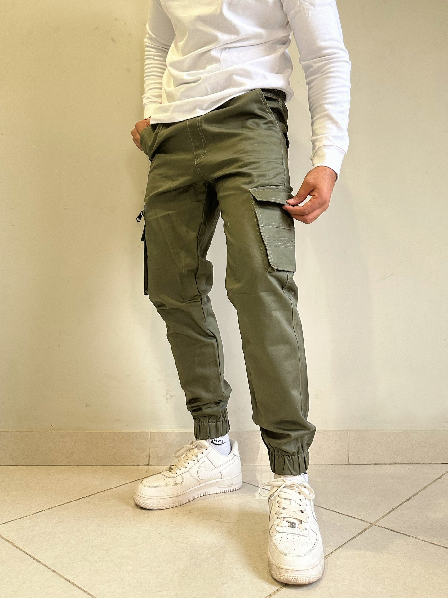 Olive Green Cargo Pants