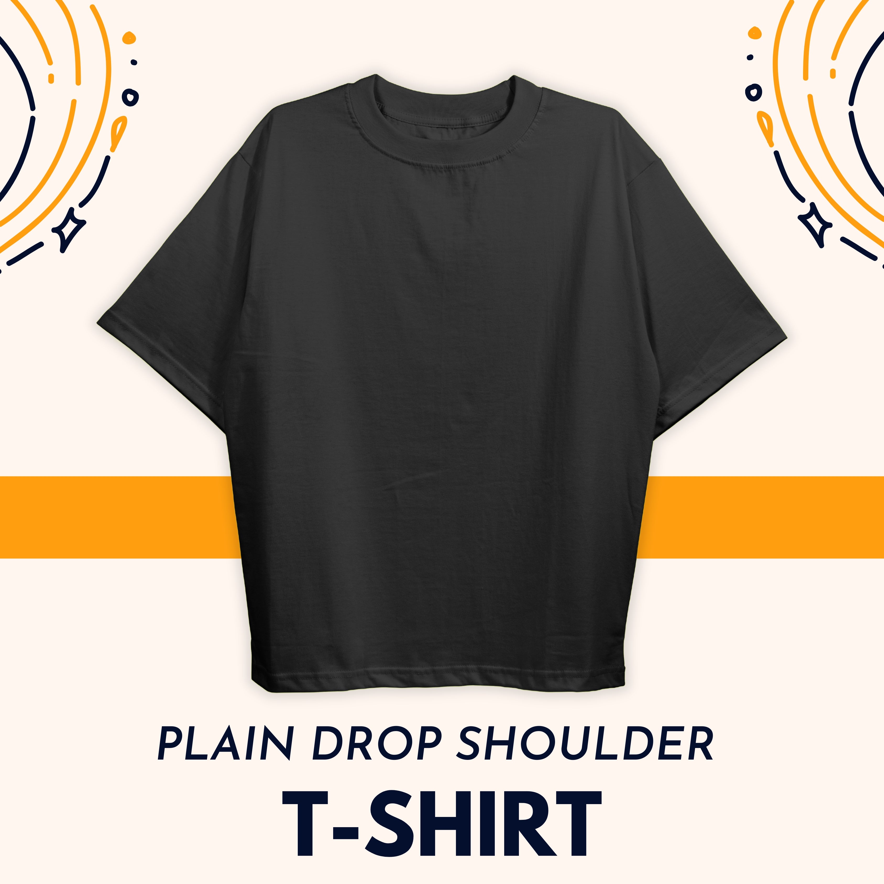 Plain black on sale t shirt h