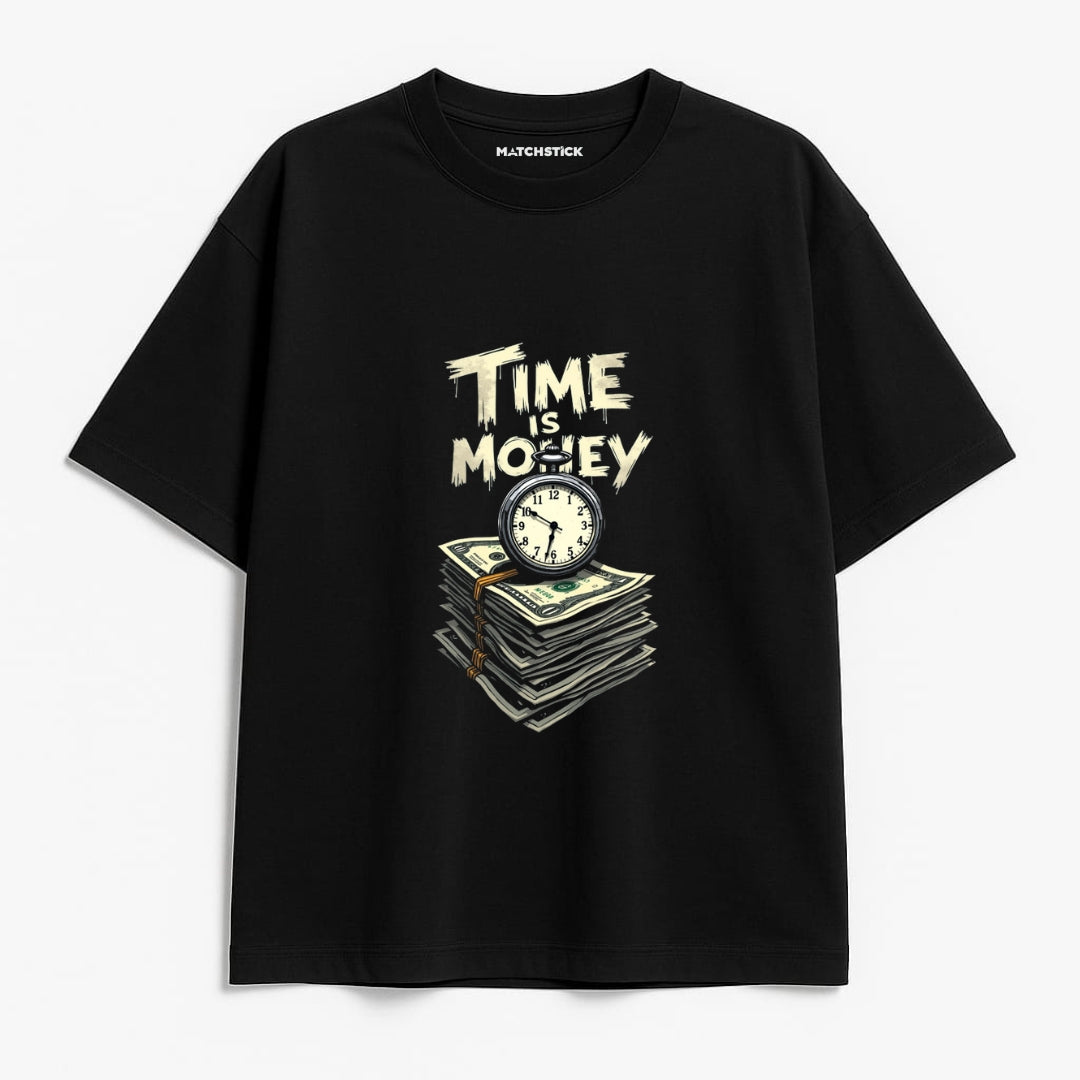 Time Is Money Oversized T-Shirt