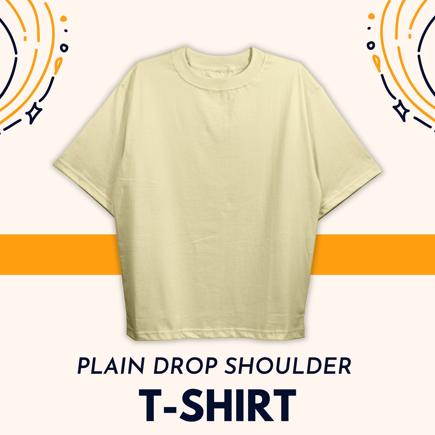 Plain Drop Shoulder Tee