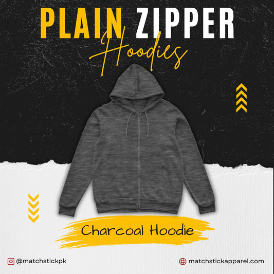 Charcoal Zipper Hoodie