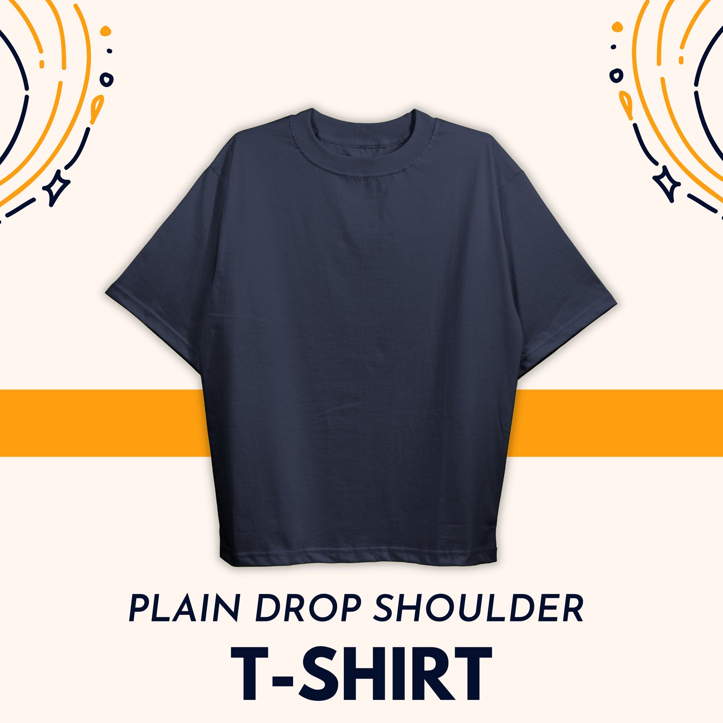 Pack Of 4 Drop Shoulder Tees