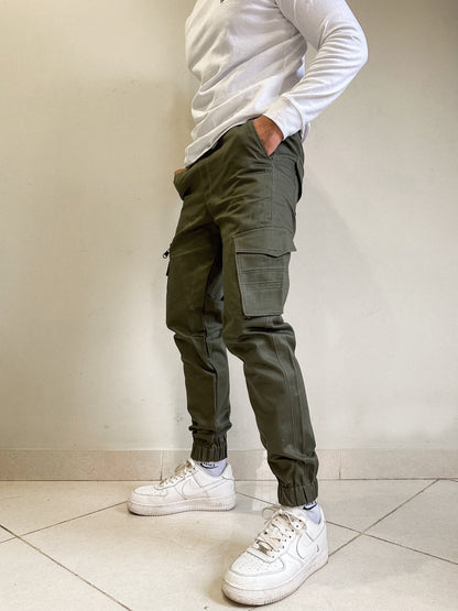 Olive Green Cargo Pants