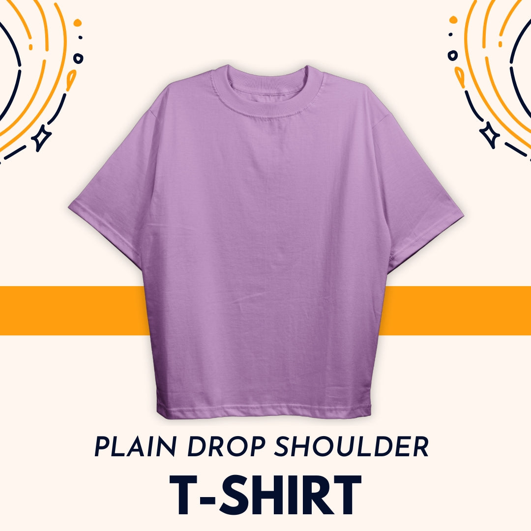 Plain Drop Shoulder Tee