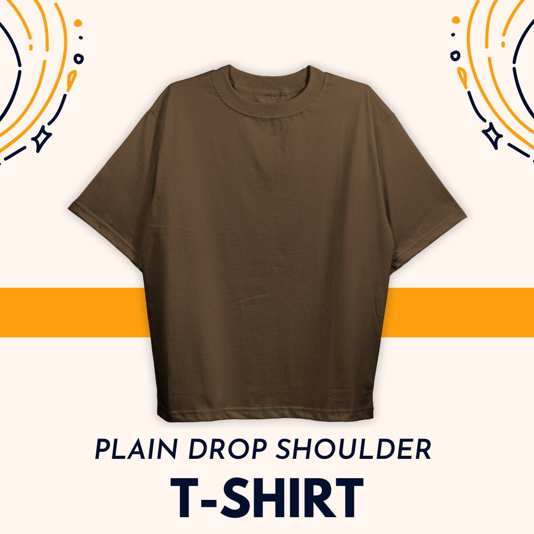 Plain Drop Shoulder Tee