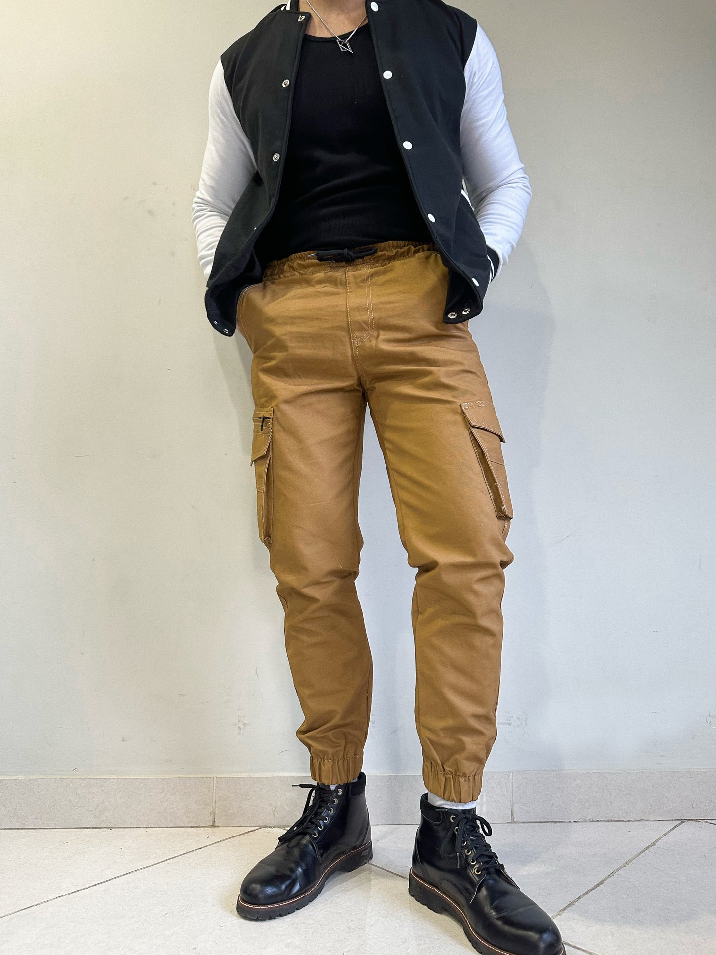 Camel Brown Cargo Pants