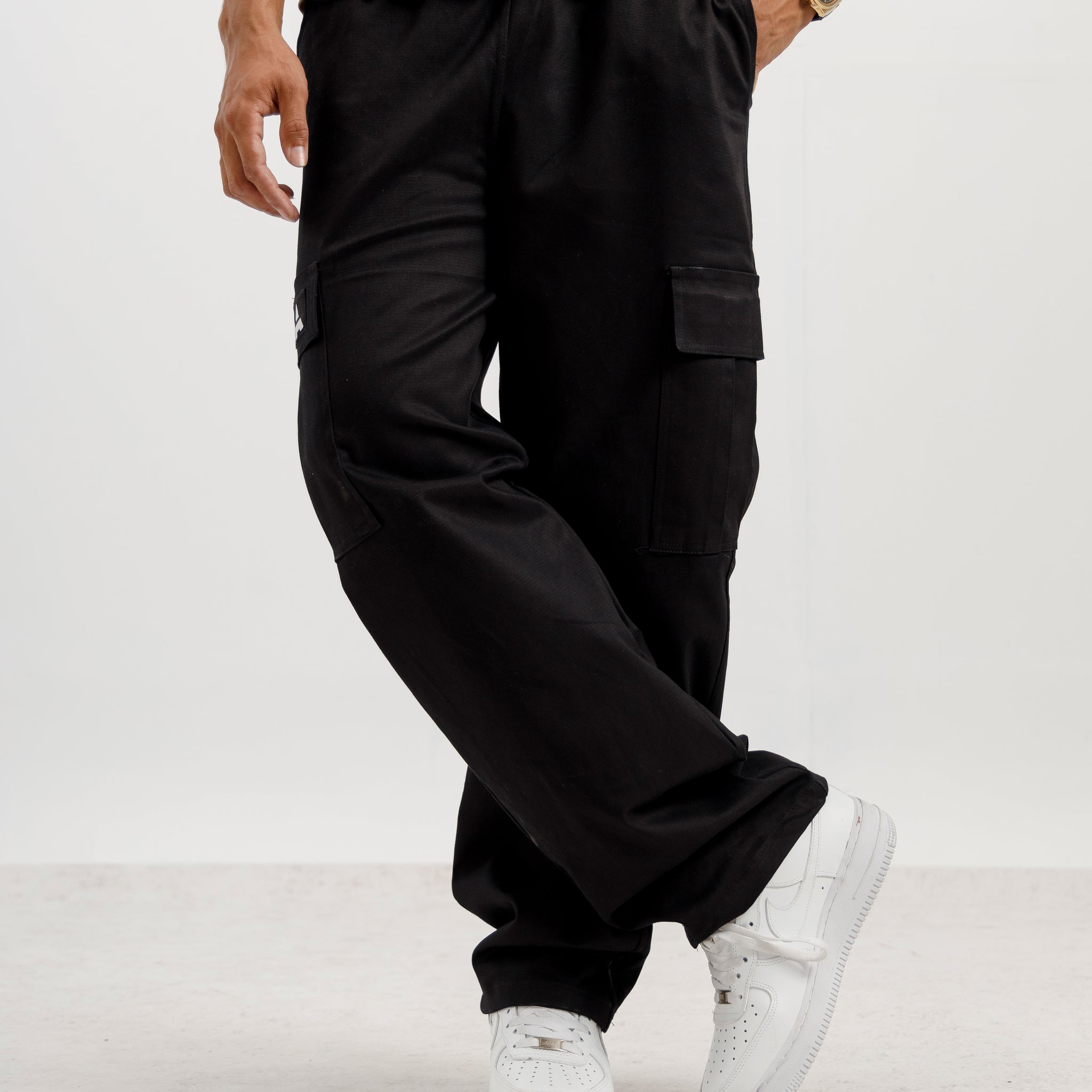 Black Baggy Cargo Pants
