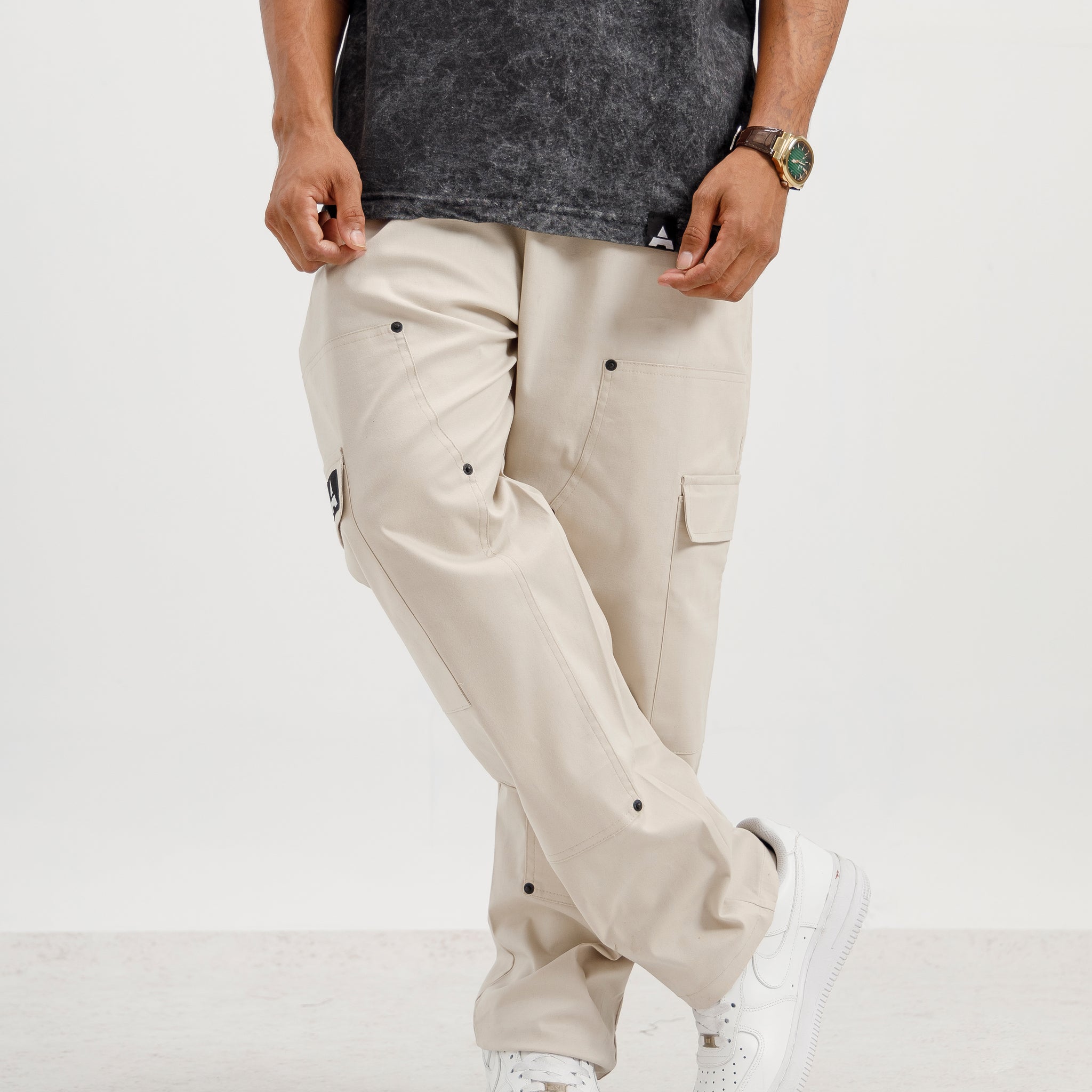 Urban Cream Cargo Pants