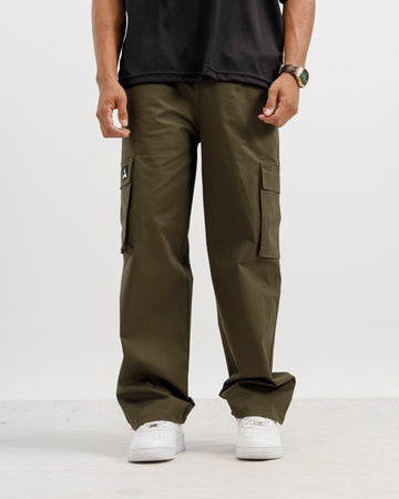 Olive Baggy Cargo Pants