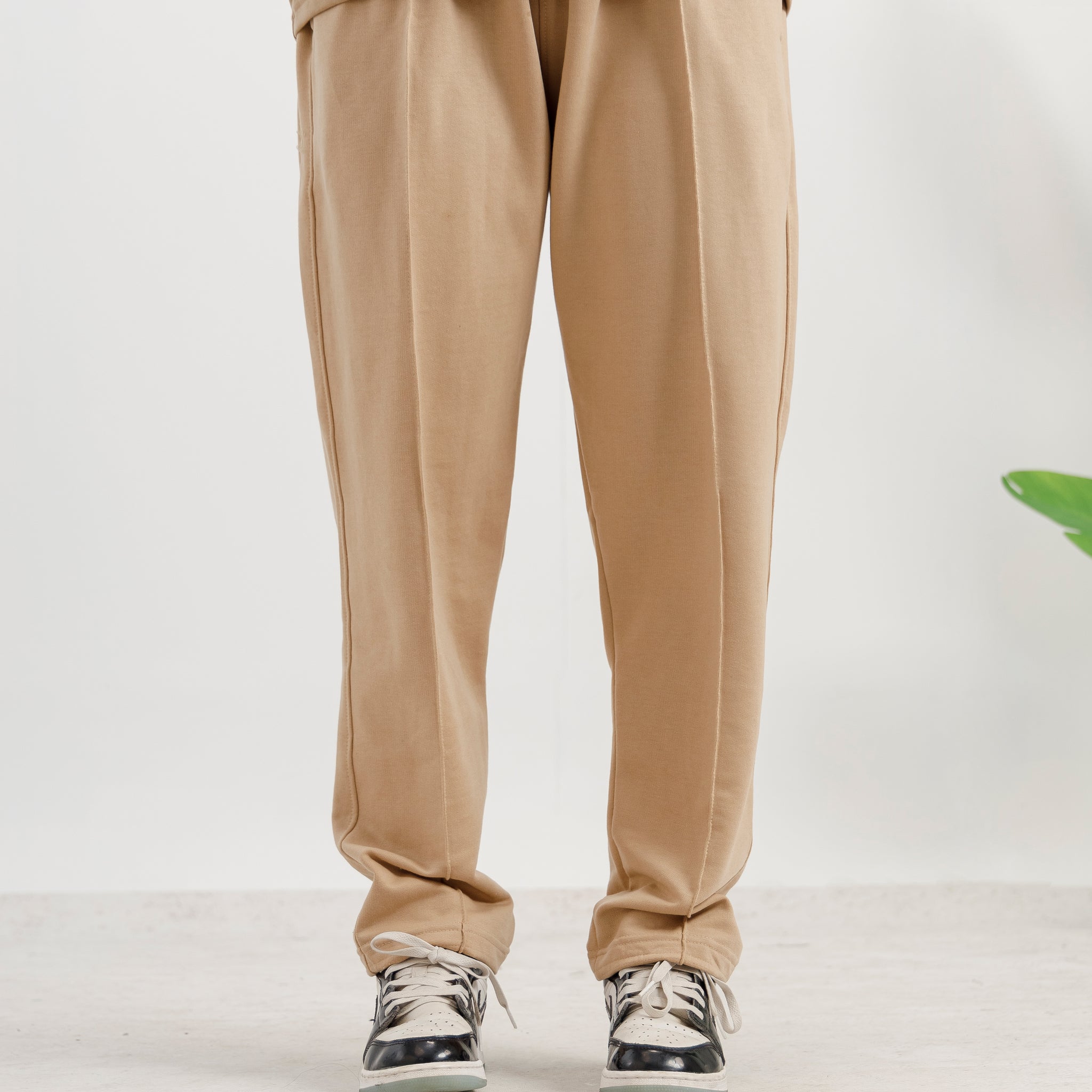 Sandstone Pleated Trouser