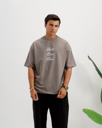 Faith Over Fear Oversized T-Shirt