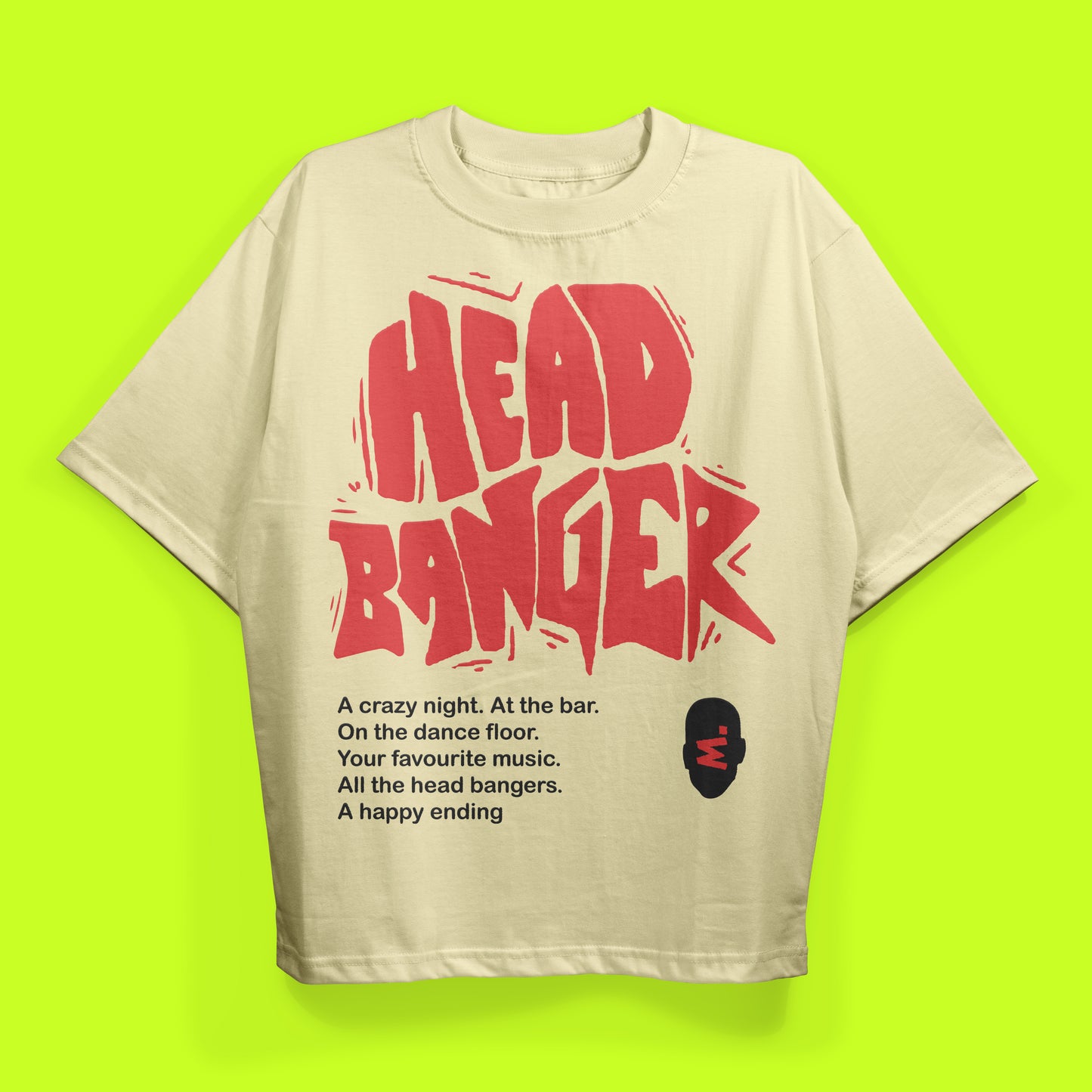 Head Banger Drop Shoulder Tee