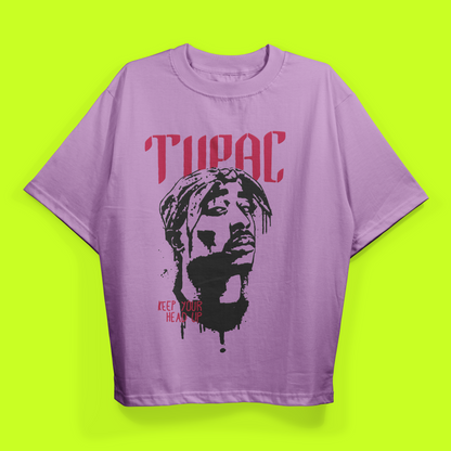 Tupac Drop Shoulder Tee