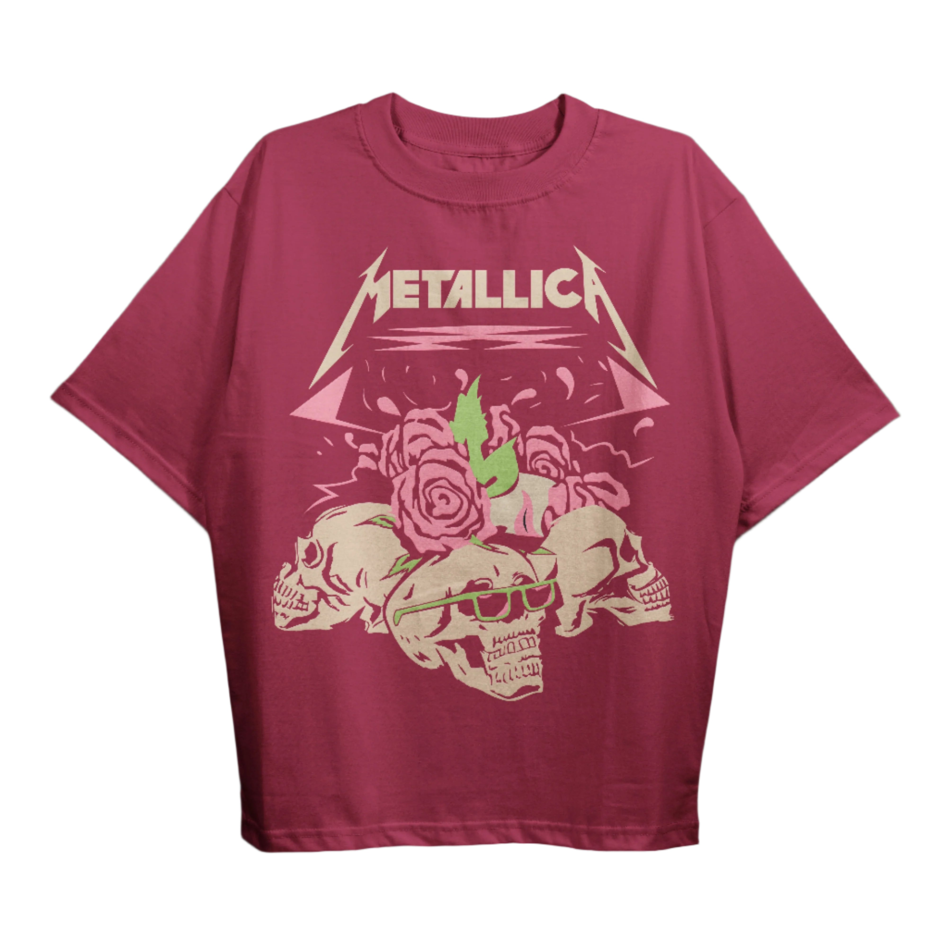 Pink metallica t outlet shirt