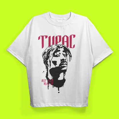 Tupac Drop Shoulder Tee