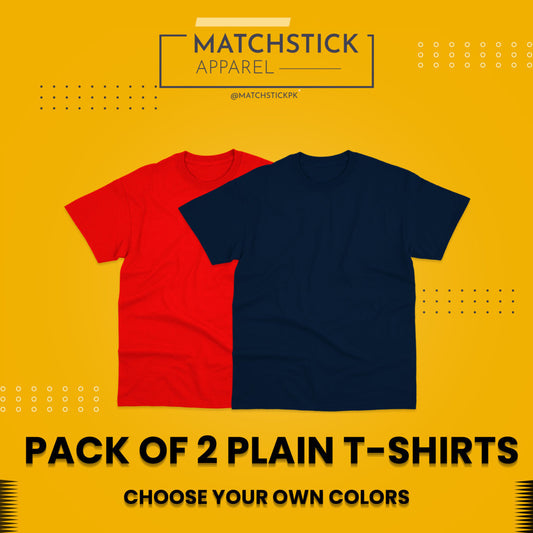 Pack of 2 Plain T-Shirts