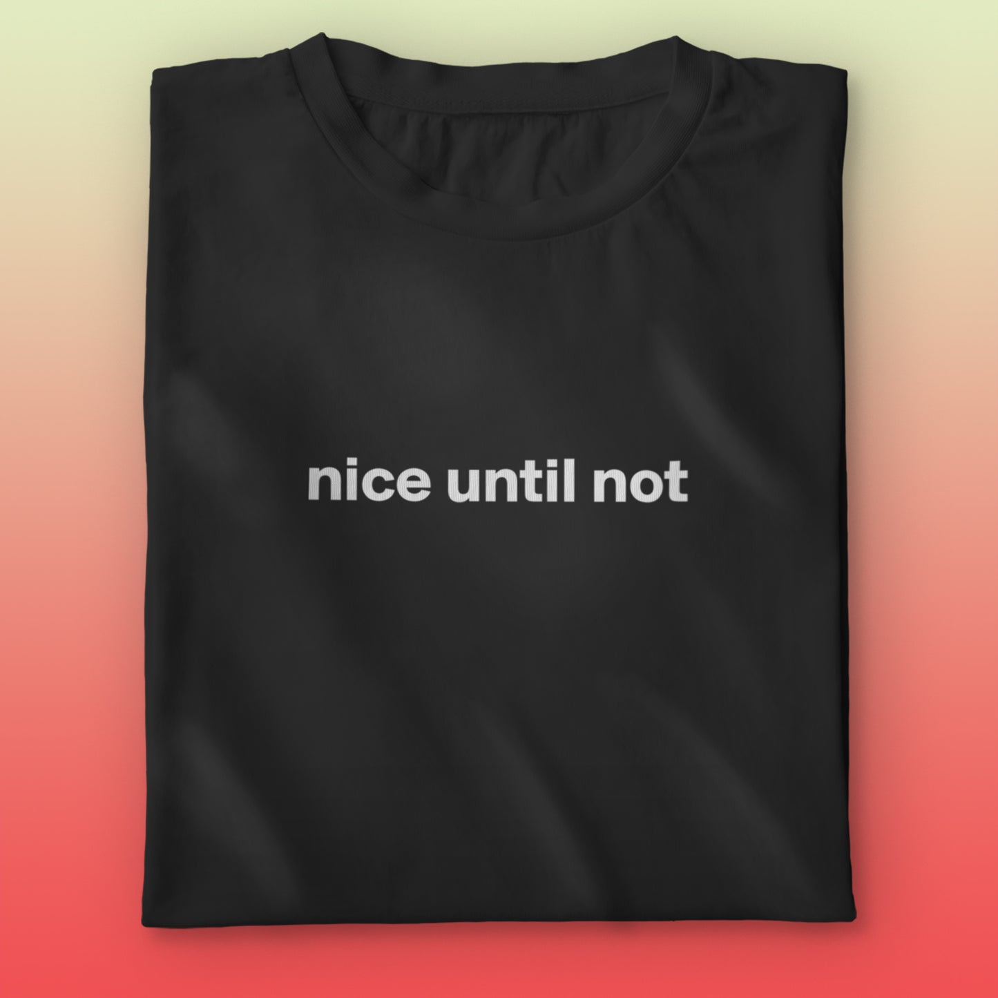 Nice Until Not T-shirt