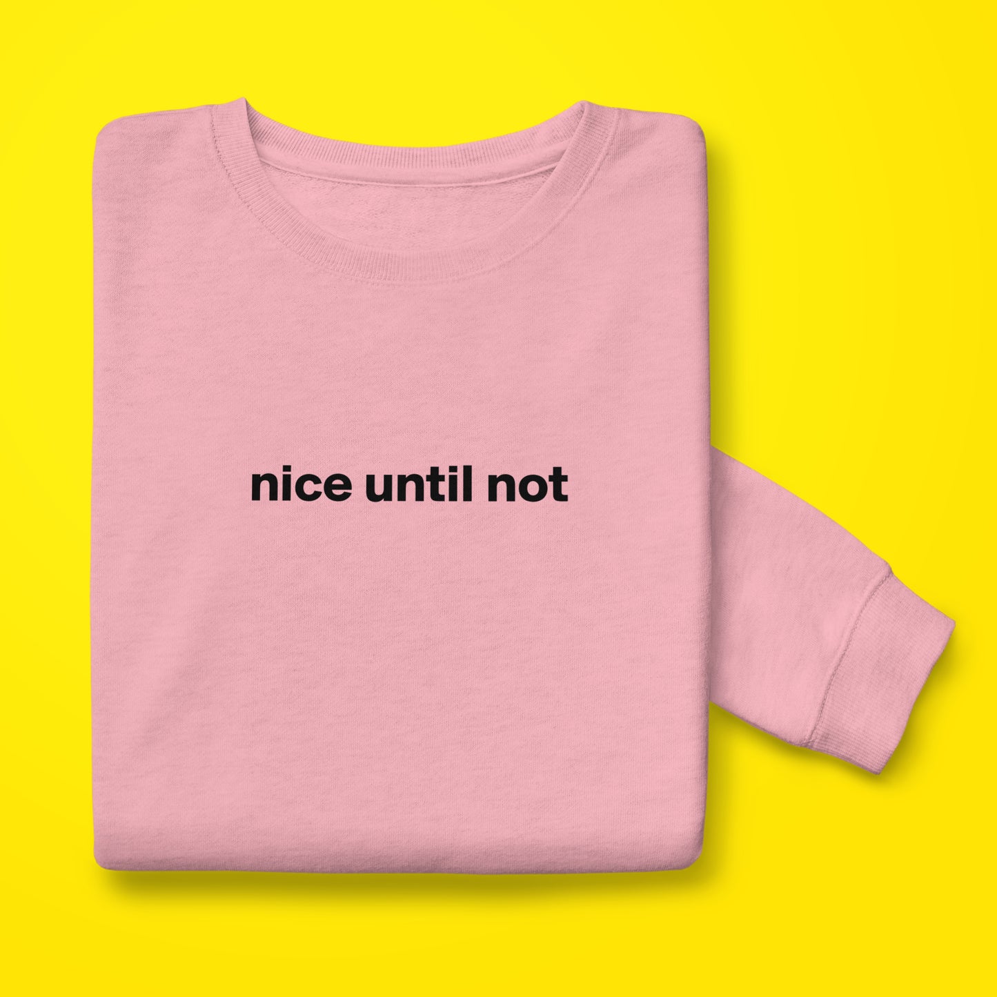 Nice Until Not Sweatshirt