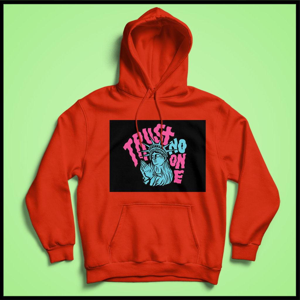 Trust No One Hoodie Match Stick Apparel