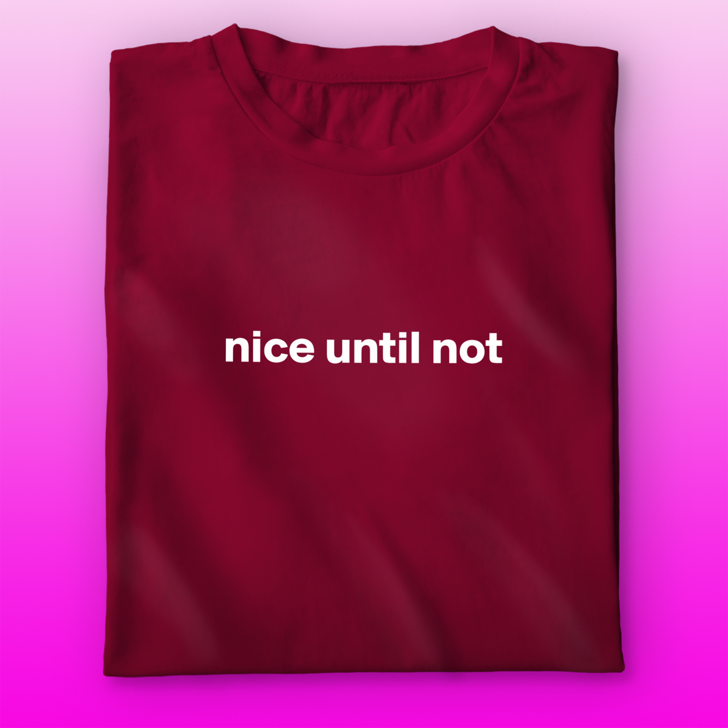 Nice Until Not T-shirt