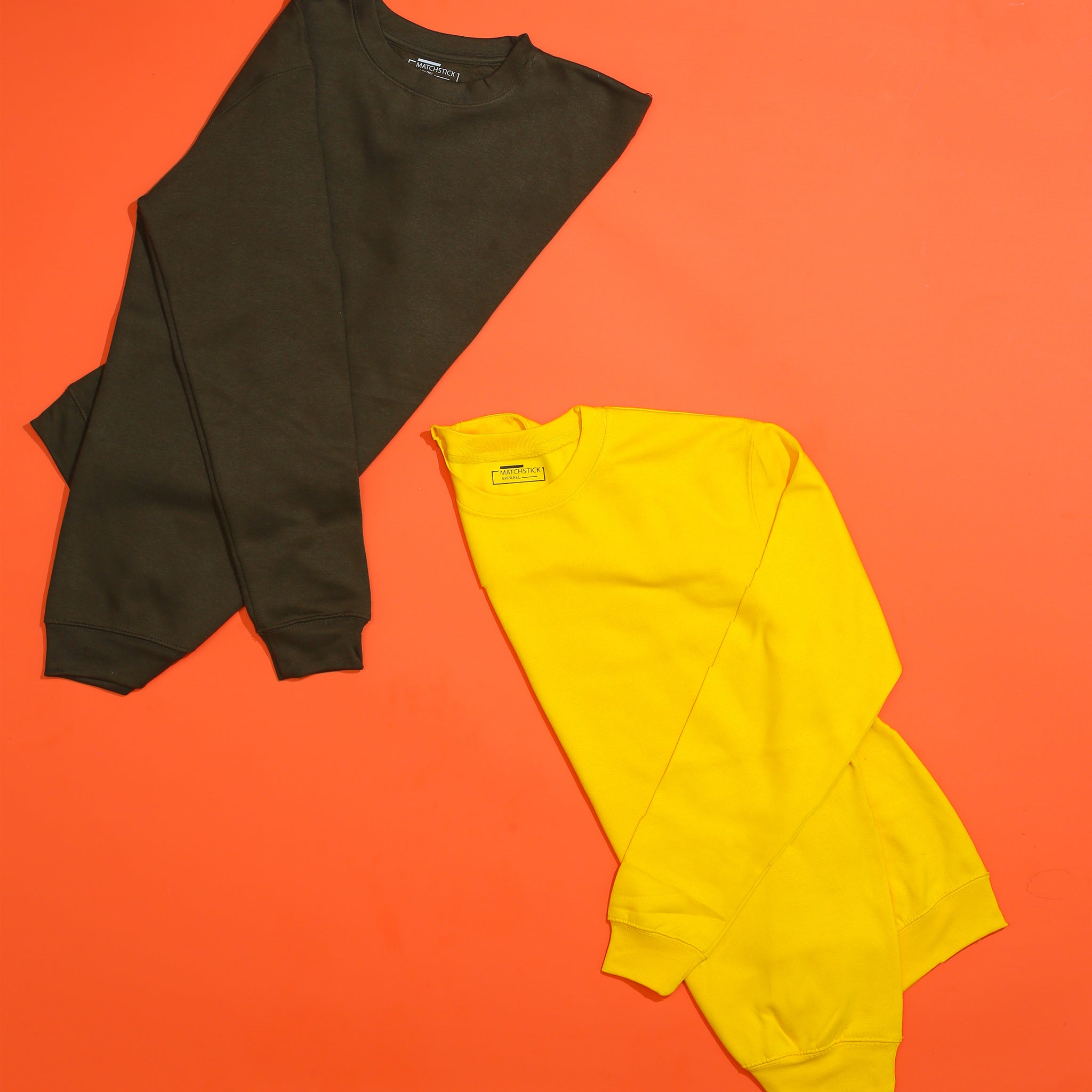 Pack Of 2 Plain Sweatshirts