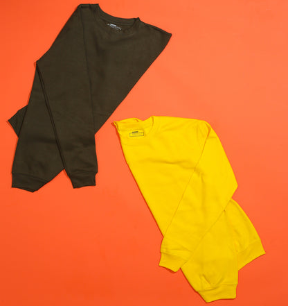 Pack Of 2 Plain Sweatshirts