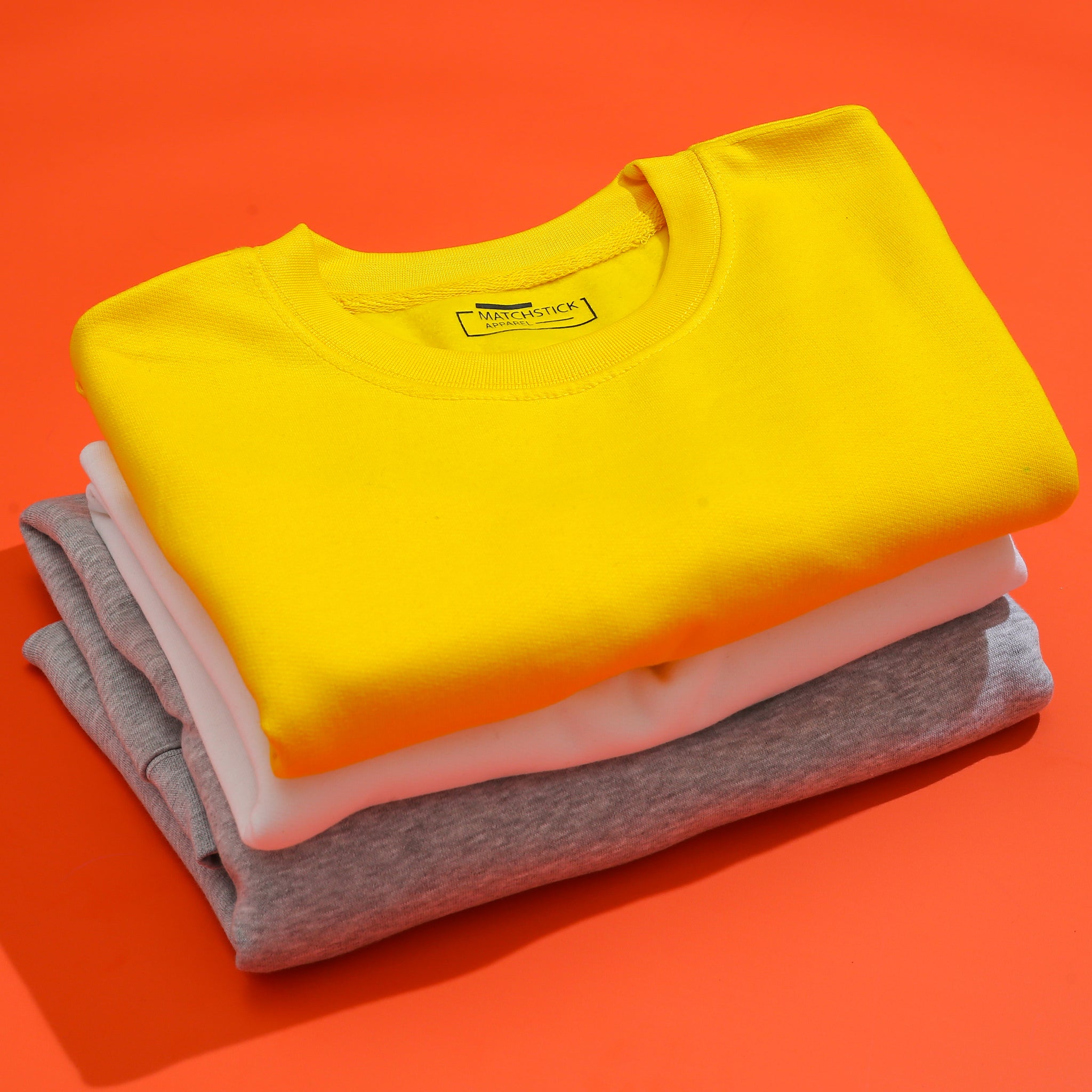 Pack Of 3 Plain Sweatshirts
