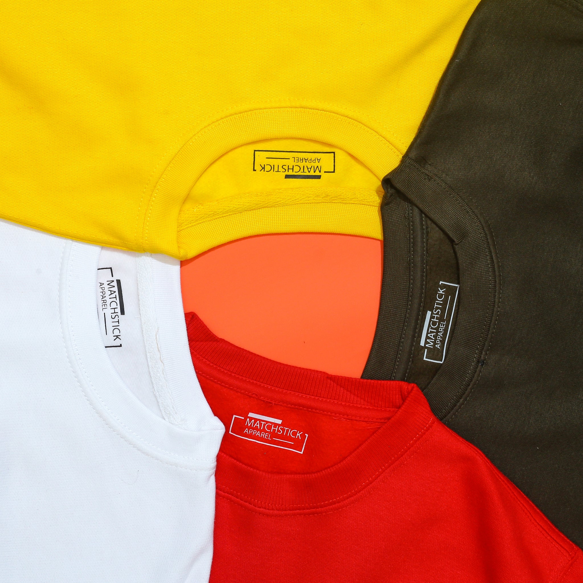 Pack Of 4 Plain Sweatshirts